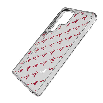 University of Alabama Crimson Tide Script A Fashion Pattern Clear Phone Case for Samsung Galaxy