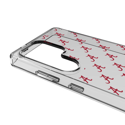 University of Alabama Crimson Tide Script A Fashion Pattern Clear Phone Case for Samsung Galaxy