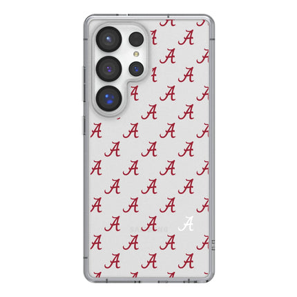 University of Alabama Crimson Tide Script A Fashion Pattern Clear Phone Case for Samsung Galaxy