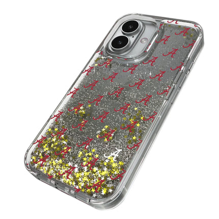 University of Alabama Crimson Tide Script A Fashion Pattern Glitter Phone Case for Apple iPhone