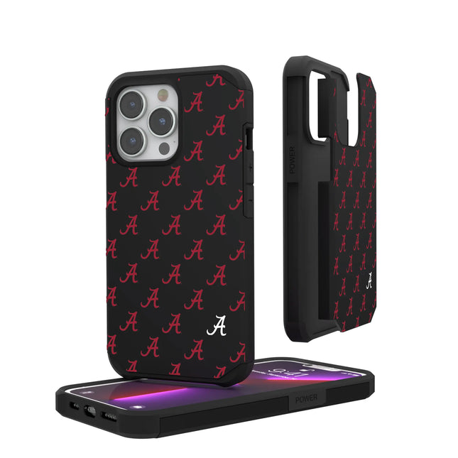 University of Alabama Crimson Tide Script A Fashion Pattern Rugged Phone Case for Apple iPhone