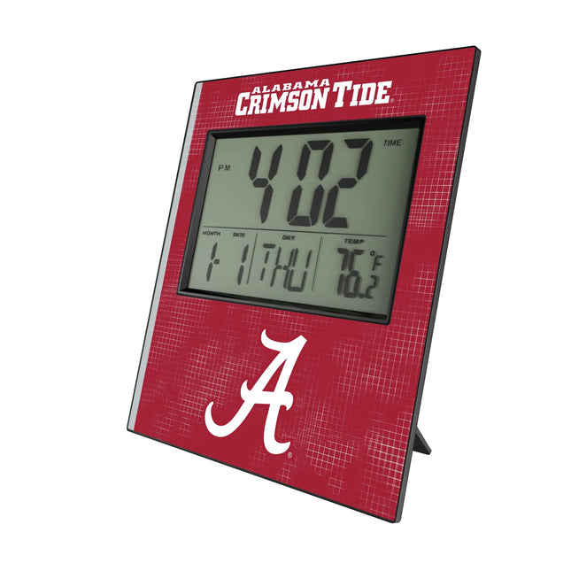 University of Alabama Crimson Tide Script A Hatch Wall Clock