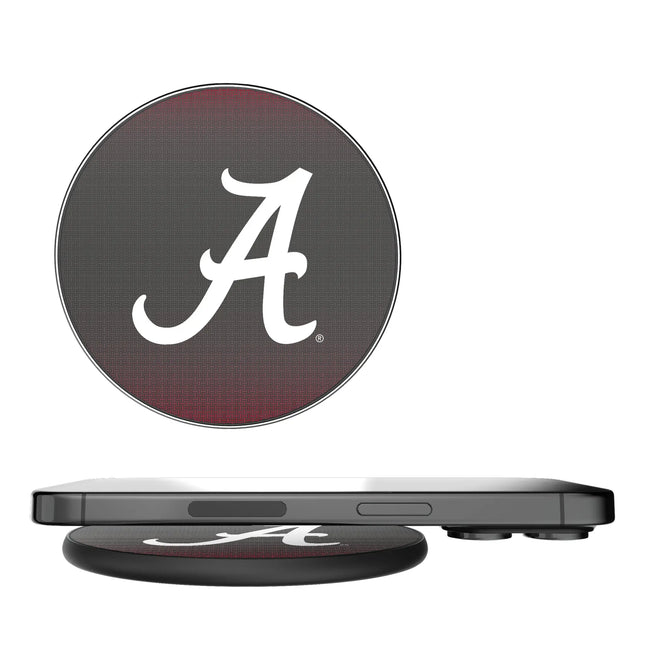 University of Alabama Crimson Tide Script A Linen 15-Watt Wireless Charger