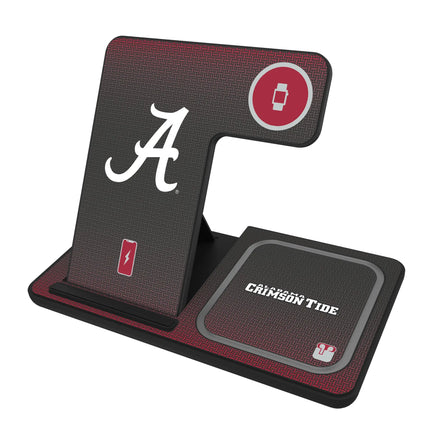 University of Alabama Crimson Tide Script A Linen 3 in 1 Charging Station