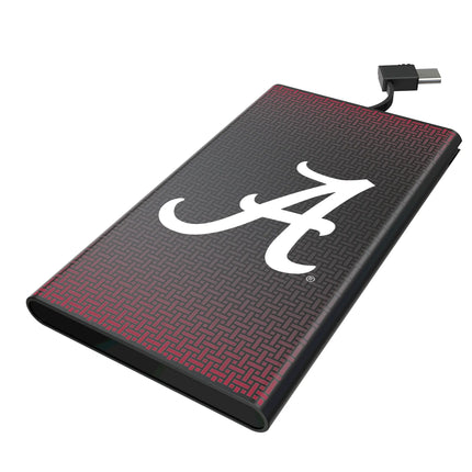 University of Alabama Crimson Tide Script A Linen 5000mAh Flat Powerbank