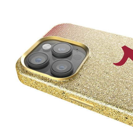 University of Alabama Crimson Tide Script A Linen Bling Phone Case for Apple iPhone