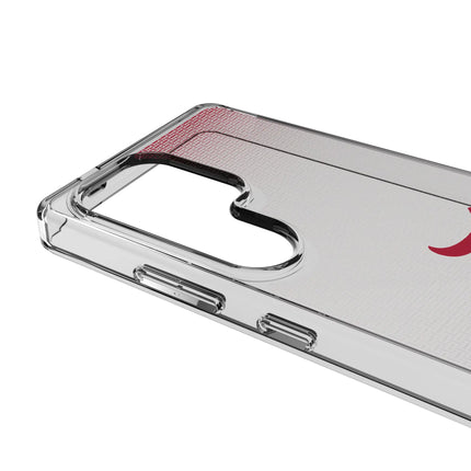 University of Alabama Crimson Tide Script A Linen Clear Phone Case for Samsung Galaxy