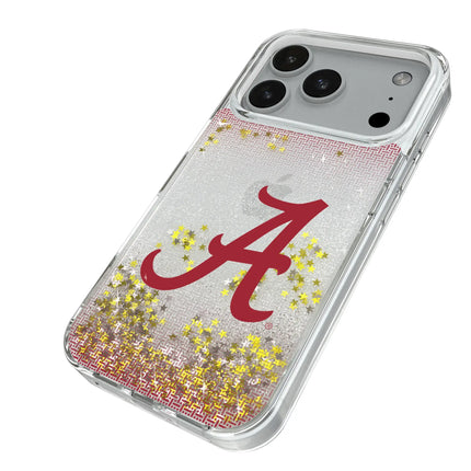 University of Alabama Crimson Tide Script A Linen Glitter Phone Case for Apple iPhone