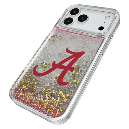 University of Alabama Crimson Tide Script A Linen Glitter Phone Case for Apple iPhone