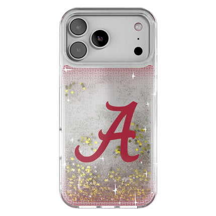 University of Alabama Crimson Tide Script A Linen Glitter Phone Case for Apple iPhone