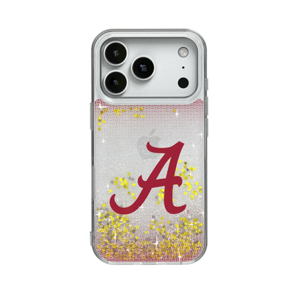 University of Alabama Crimson Tide Script A Linen Glitter Phone Case for Apple iPhone