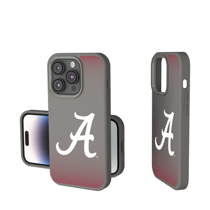 University of Alabama Crimson Tide Script A Linen Soft Touch Phone Case for Apple iPhone