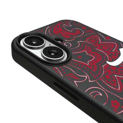 University of Alabama Crimson Tide Script A Paisley MagSafe Compatible Phone Case for Apple iPhone