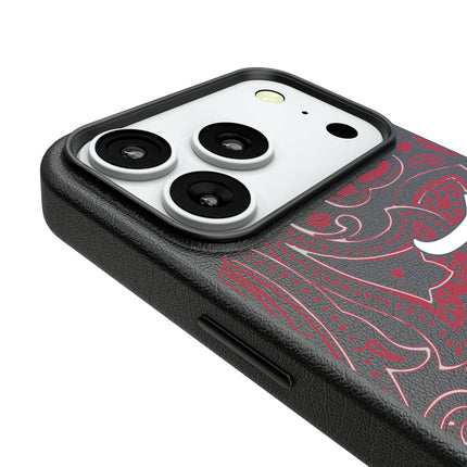 University of Alabama Crimson Tide Script A Paisley MagSafe Compatible Phone Case for Apple iPhone