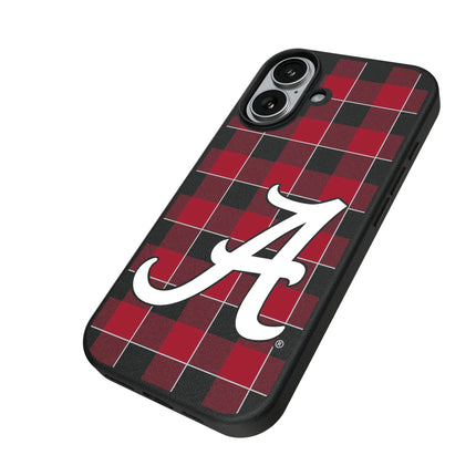 University of Alabama Crimson Tide Script A Plaid MagSafe Compatible Phone Case for Apple iPhone