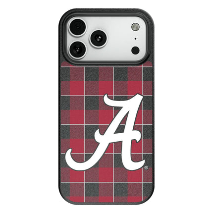 University of Alabama Crimson Tide Script A Plaid MagSafe Compatible Phone Case for Apple iPhone
