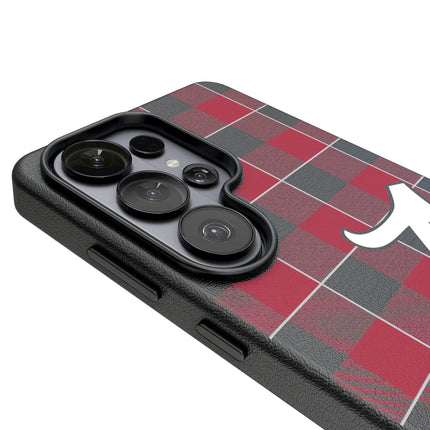 University of Alabama Crimson Tide Script A Plaid MagSafe Compatible Phone Case for Samsung Galaxy