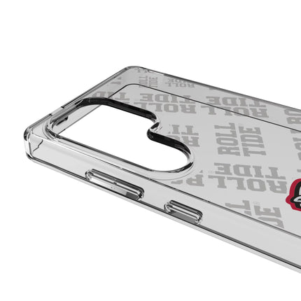 University of Alabama Crimson Tide Script A Quadtile Clear Phone Case for Samsung Galaxy