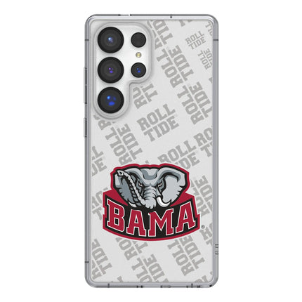 University of Alabama Crimson Tide Script A Quadtile Clear Phone Case for Samsung Galaxy