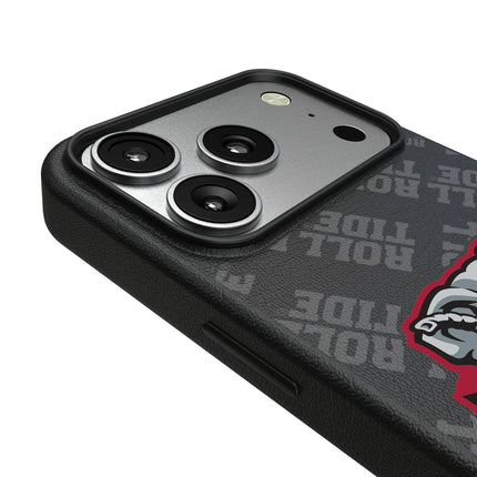 University of Alabama Crimson Tide Script A Quadtile MagSafe Compatible Phone Case for Apple iPhone