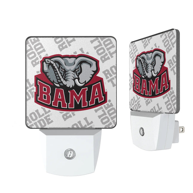 University of Alabama Crimson Tide Script A Quadtile Night Light 2-Pack