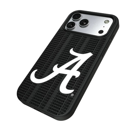 University of Alabama Crimson Tide Script A Text Backdrop MagSafe Compatible Phone Case for Apple iPhone