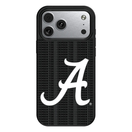 University of Alabama Crimson Tide Script A Text Backdrop MagSafe Compatible Phone Case for Apple iPhone