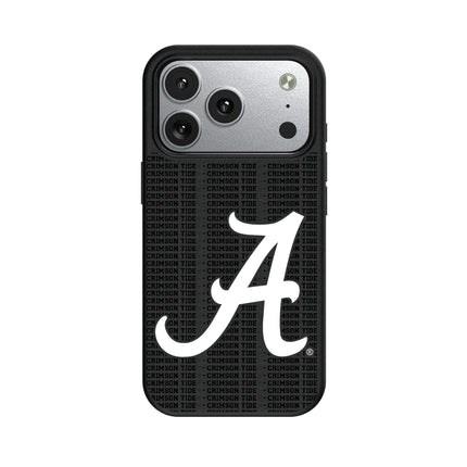 University of Alabama Crimson Tide Script A Text Backdrop MagSafe Compatible Phone Case for Apple iPhone
