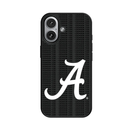 University of Alabama Crimson Tide Script A Text Backdrop MagSafe Compatible Phone Case for Apple iPhone