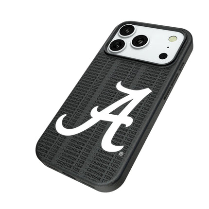 University of Alabama Crimson Tide Script A Text Backdrop MagSafe Compatible Phone Case for Apple iPhone