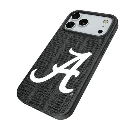 University of Alabama Crimson Tide Script A Text Backdrop MagSafe Compatible Phone Case for Apple iPhone