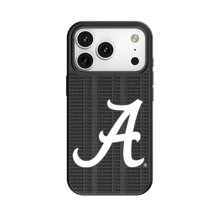 University of Alabama Crimson Tide Script A Text Backdrop MagSafe Compatible Phone Case for Apple iPhone