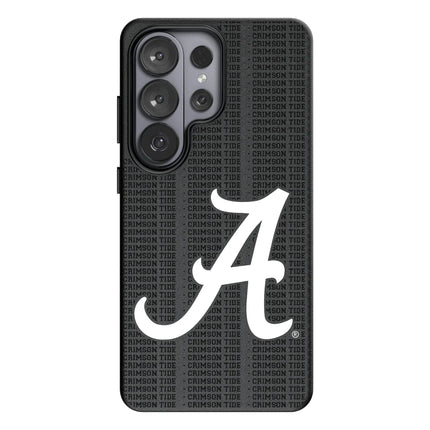 University of Alabama Crimson Tide Script A Text Backdrop MagSafe Compatible Phone Case for Samsung Galaxy