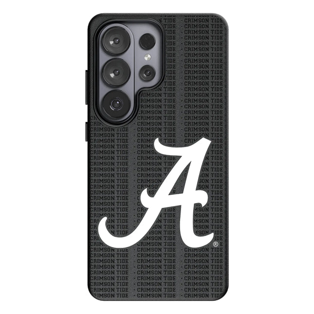 University of Alabama Crimson Tide Script A Text Backdrop MagSafe Compatible Phone Case for Samsung Galaxy