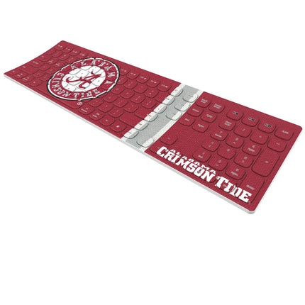 University of Alabama Crimson Tide Stripe Curved Wireless Keyboard