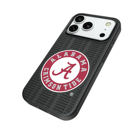 University of Alabama Crimson Tide Text Backdrop MagSafe Compatible Phone Case for Apple iPhone