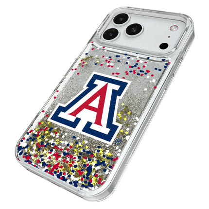 University of Arizona Wildcats Confetti Glitter Phone Case for Apple iPhone