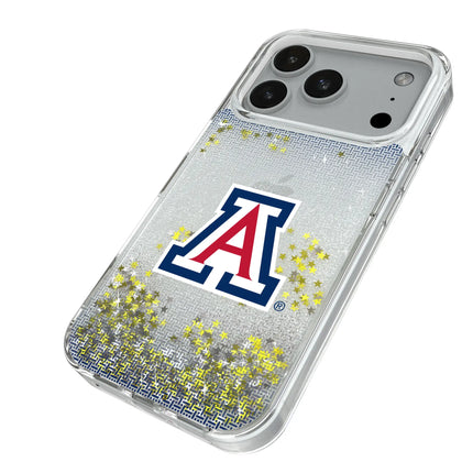 University of Arizona Wildcats Linen Glitter Phone Case for Apple iPhone