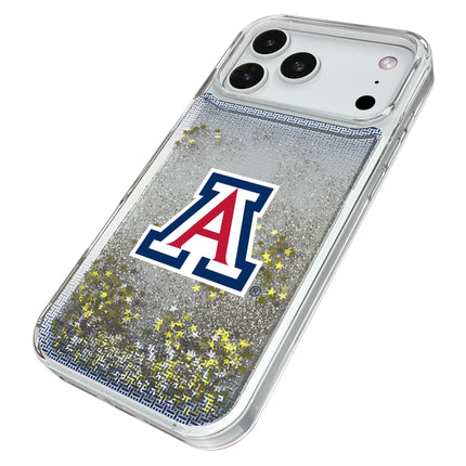 University of Arizona Wildcats Linen Glitter Phone Case for Apple iPhone