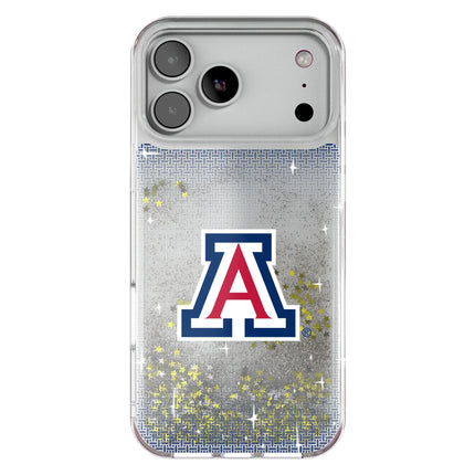 University of Arizona Wildcats Linen Glitter Phone Case for Apple iPhone