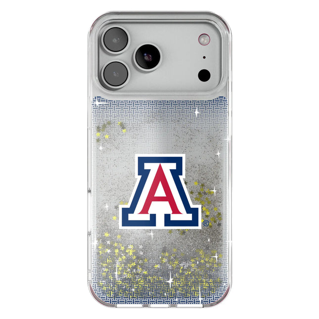 University of Arizona Wildcats Linen Glitter Phone Case for Apple iPhone