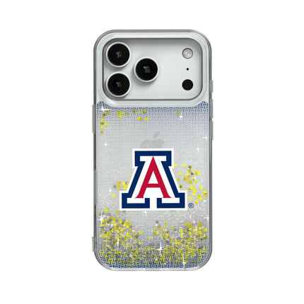 University of Arizona Wildcats Linen Glitter Phone Case for Apple iPhone