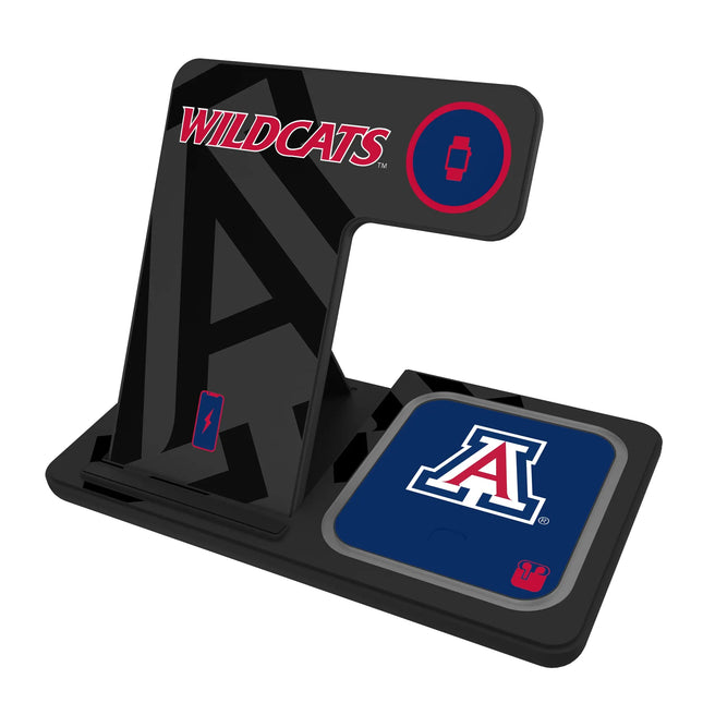 University of Arizona Wildcats Monocolor Tilt 3 in 1 Charging Station