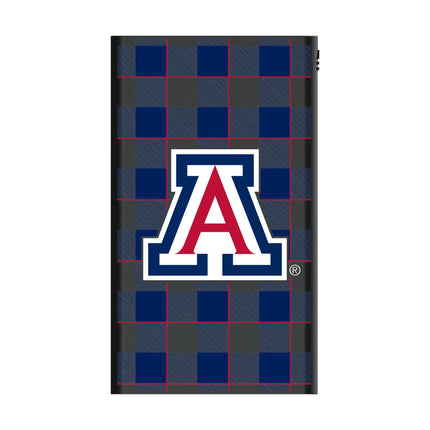 University of Arizona Wildcats Plaid 5000mAh Flat Powerbank