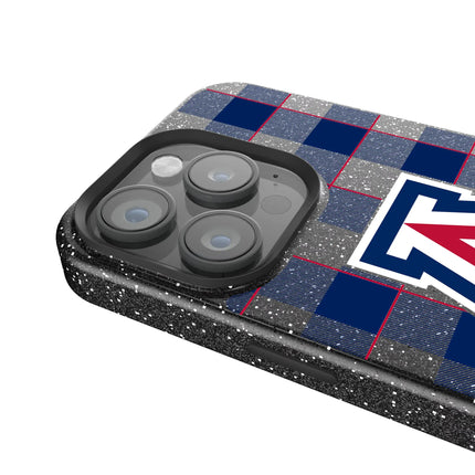 University of Arizona Wildcats Plaid Black Bling Phone Case for Apple iPhone