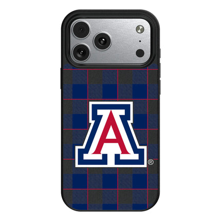 University of Arizona Wildcats Plaid MagSafe Compatible Phone Case for Apple iPhone