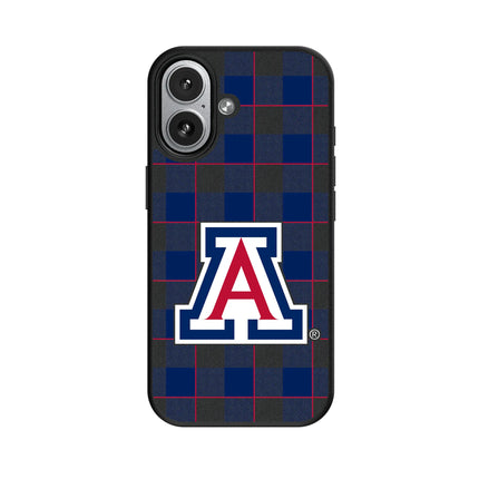 University of Arizona Wildcats Plaid MagSafe Compatible Phone Case for Apple iPhone