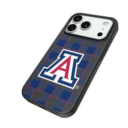 University of Arizona Wildcats Plaid MagSafe Compatible Phone Case for Apple iPhone