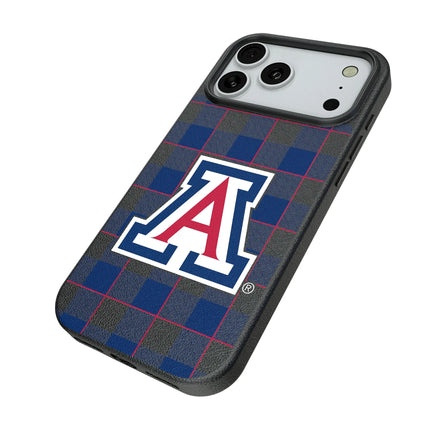 University of Arizona Wildcats Plaid MagSafe Compatible Phone Case for Apple iPhone