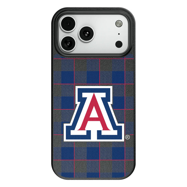 University of Arizona Wildcats Plaid MagSafe Compatible Phone Case for Apple iPhone
